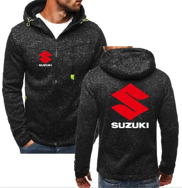 Модные мужские толстовки с логотипом для SUZUKI повседневные принтом хип хоп