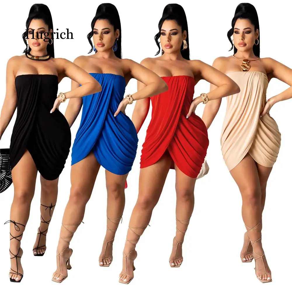 

Sexy Off Shoulder Strapless Backless Birthday Dress for Women Night Club Party Dresses Ruched Elegant Bodycon Mini Dress Vestido