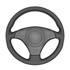 Черные чехол рулевого колеса автомобиля из искусственной кожи PU ручной работы для Audi TT (8N) 1998-2001 A8 S8 (D2) 1998-2002 S4 (B5) S6 (C5)