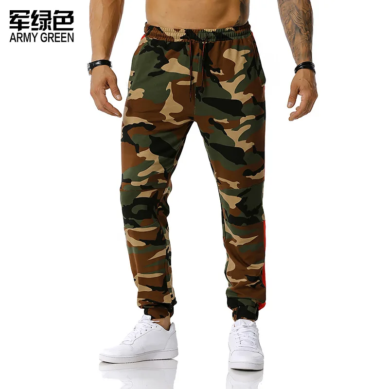 

Men casual sports pants jogging outdoor sports football training fitness pants elastic waist drawstring trousers sweatpants