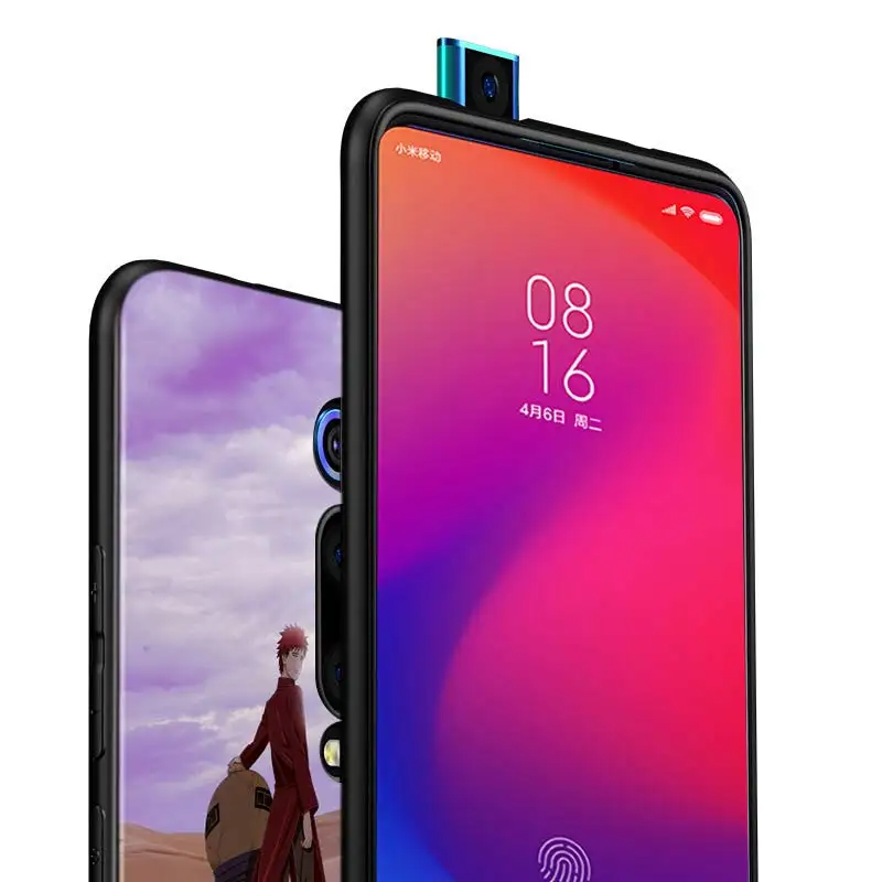 

For Xiaomi Redmi 9A 9C 9 Matte Phone Case Anime Naruto Gaara For Redmi 10X K20 Pro 5G S2 8A 8 7A 7 6 6A Phone Cover