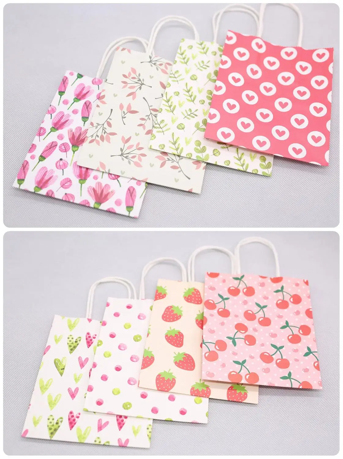 Подарочный пакет из крафт бумаги с ручкой 5 шт./лот|Подарочные сумки и упаковка| |