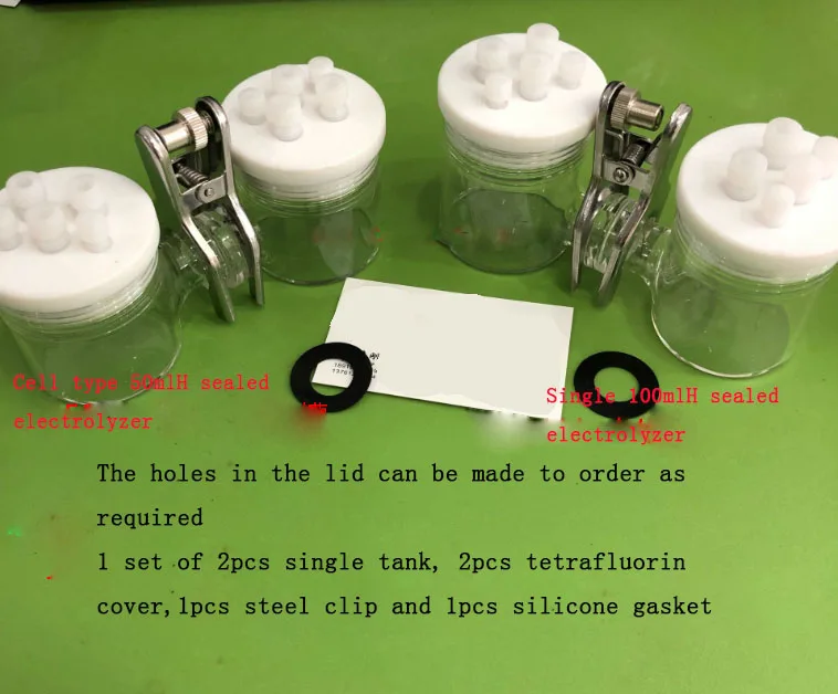 H тип герметичный электролитический элемент 100 мл h 50 стеклянный сменный