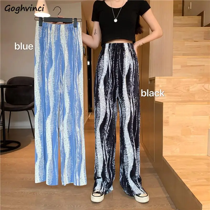 

Casual Pants Women Loose Pleated Draped Korean Style Chic Streetwear Party Stylish All-match Ins New Fashion Womens Leisure BF
