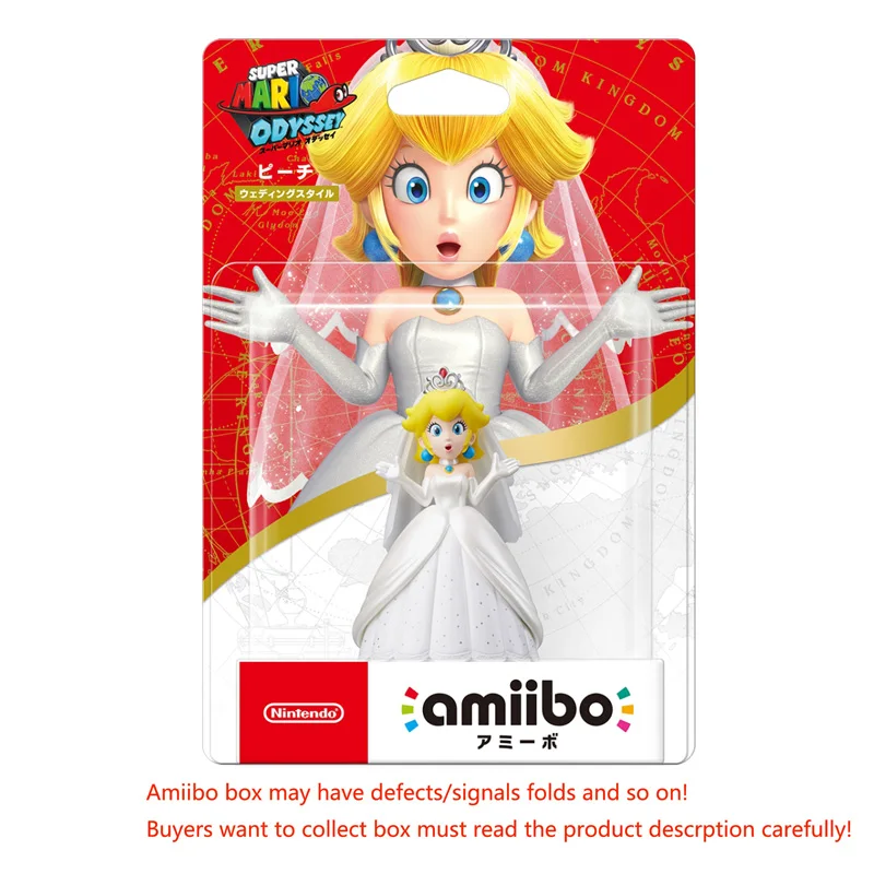 Odyssey Peach Фигурка Amiibo из серии Super Mario Luigi Peach Yoshi Bowser Donkey Kong для wii U - Цвет: Odyssey Peach