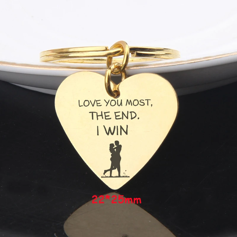 Любовь ювелирное изделие сердце брелок ручное теснение люблю тебя большинство