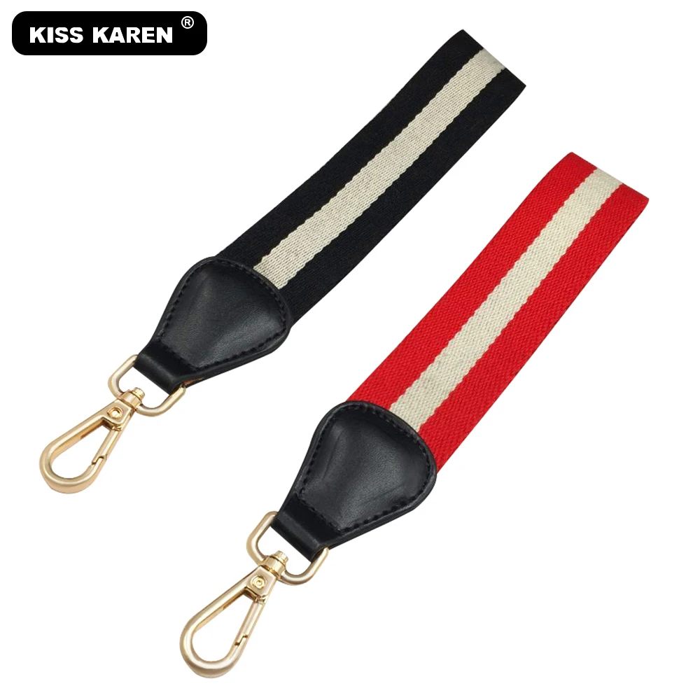 Новые брендовые Сменные клатчи KISS KAREN цветные ремешки на запястье в полоску