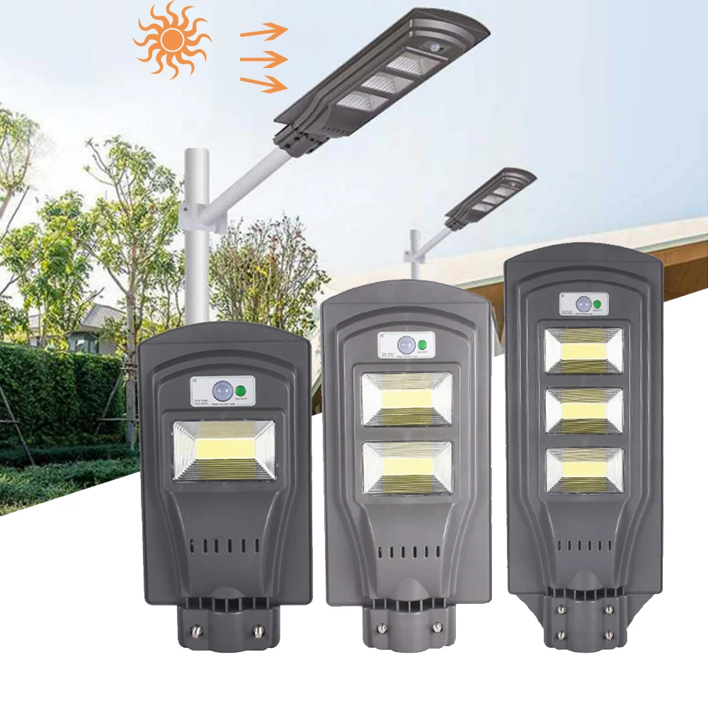 

Solar LED Street Light 20W/40W/60W Waterproof Wall Lamp Radar PIR Motion Sensor Security for Outdoor Garden Yard Flood Lamp