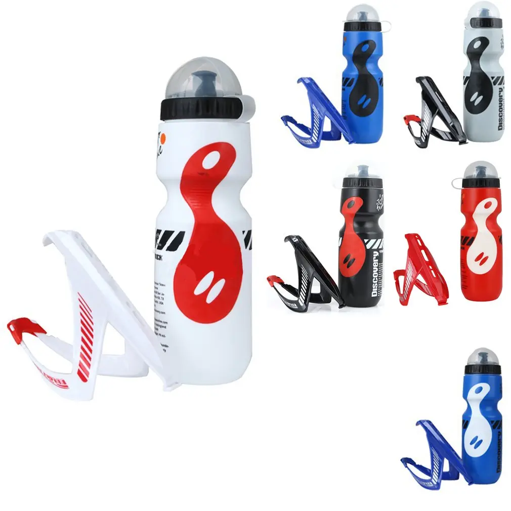 

650ml Mountain Bike Bicycle Cycling Water Drink Bottle + Holder Cage Portable Cup Bottles Holding Shelf