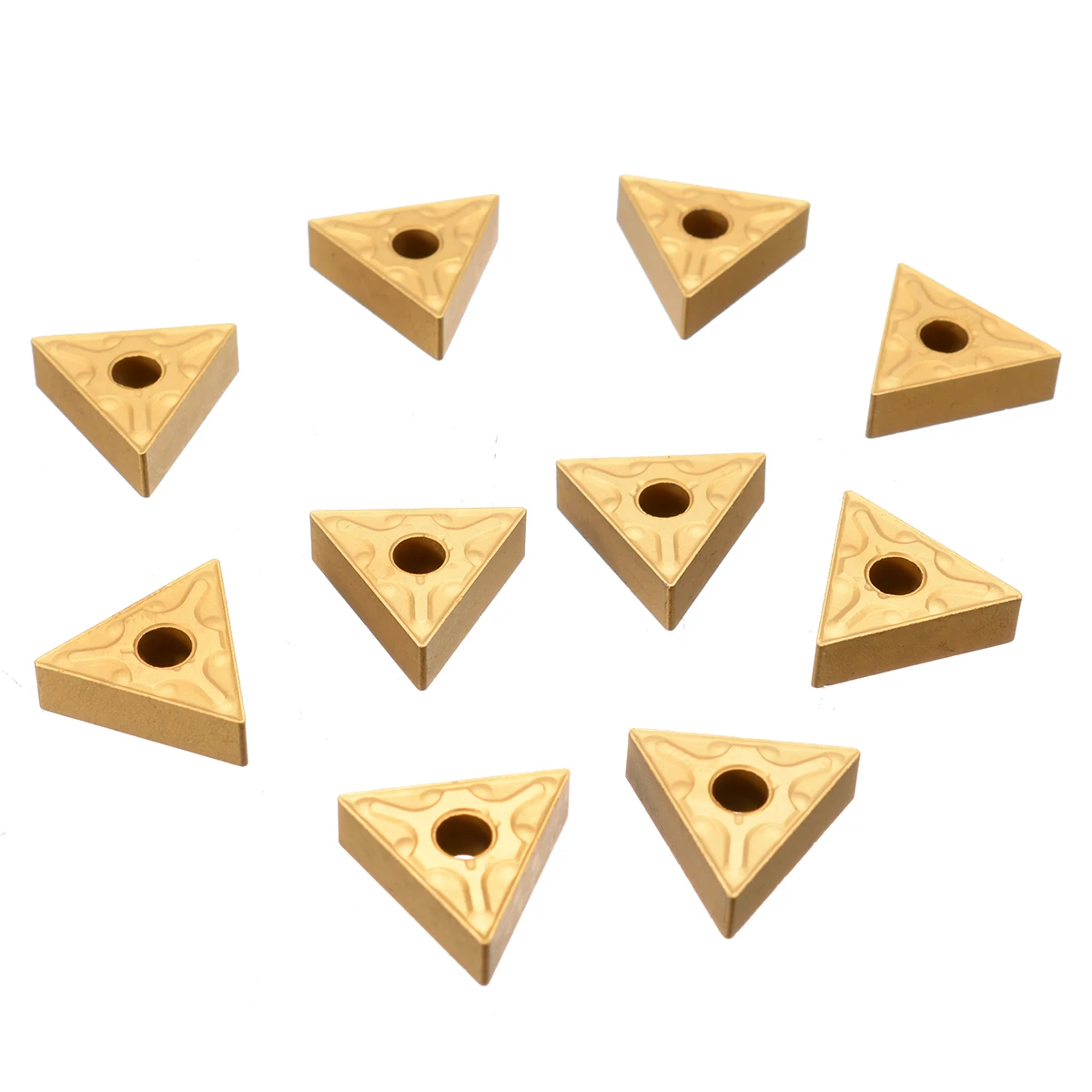 

10Pcs TNMG160404 Lathe Turning Tool CNC Carbide Inserts Cutting Blade For Lathe Turning Tool Lathe cutter
