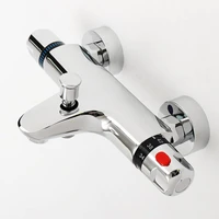 bath shower faucets set wall mounted thermostatic bathroom mixer tap hot and cold mixing valve bathtub faucet