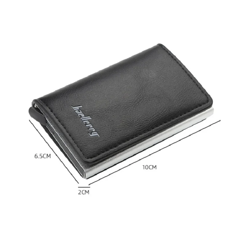 Смарт-кошелек Бизнес-держатель для карт Hasp Rfid Кошелек Алюминиевый металлический кредитный бизнес мини карточный кошелек для мужчин и женщин
