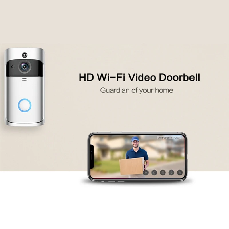 

Ring Video Doorbell (2nd GEN) Wi-Fi Motion-Activated Video 1080 HD Chic