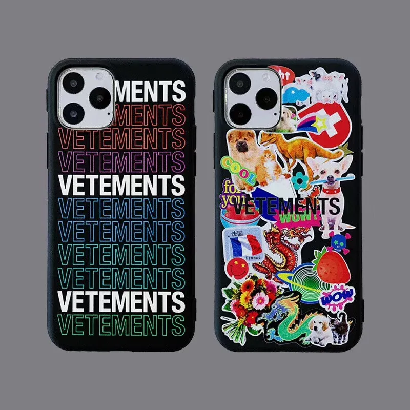 Мирового класса люкс Франция Марка Vetements Чехол для мобильного телефона iphone 12 11 Pro