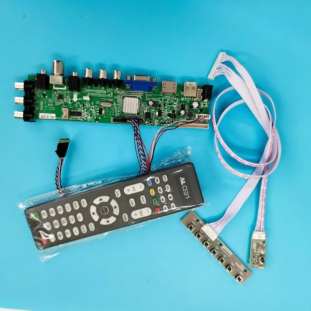 

Kit For LTN121AT12 LTN121AT07-L02 40pin DVB-T remote 1280X800 Signal controller board VGA LED HDMI digital WLED TV USB AV