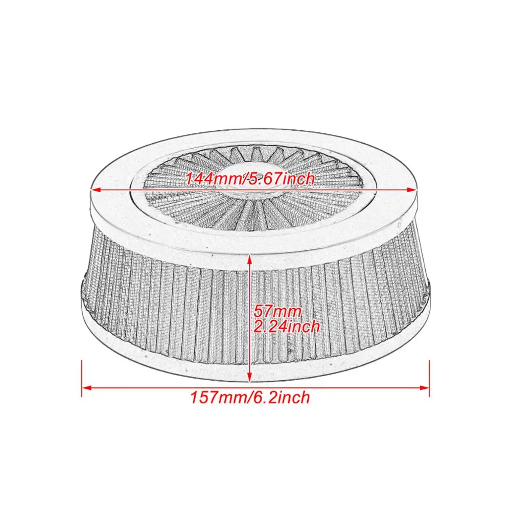 Красный воздухоочиститель впускной фильтр основной элемент Repalecment для Harley Sportster
