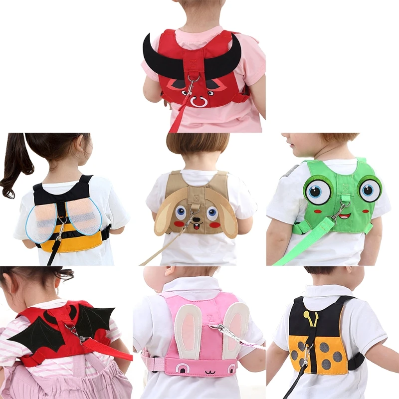 2023 New Baby Safety Walk Belt Protable Cartoon Animal Toddler Leash Anti Lost Safety Harness