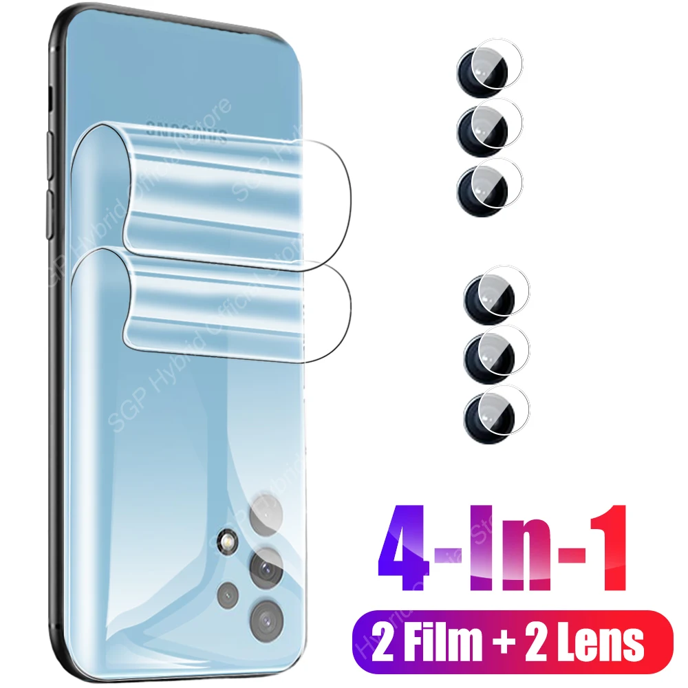 

Защитная пленка 4 в 1 для Samsung Galaxy A32, защитная пленка из гидрогеля с полным покрытием для Samsung Galaxy A32, A30, A30s, A31, M30s, M31, M31s, M32, объектив камеры