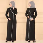 Мусульманская Мода для женщин Турецкая абайя Дубай Кафтан длинное платье элегантные женские вечерние бриллианты блестящие африканские халаты Boubou