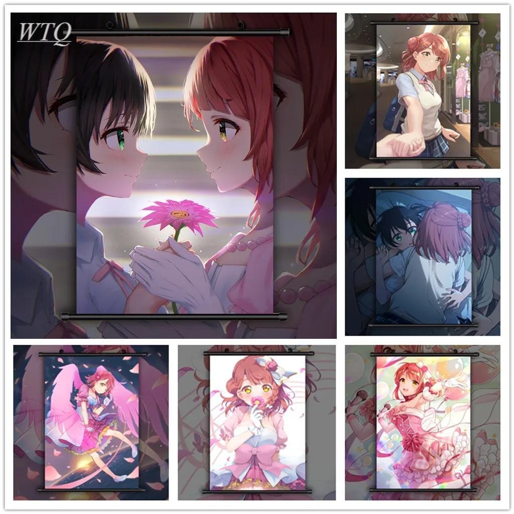 Love Live! Плакаты nijiguan для старшей школы аниме постеры на холсте украшения стен