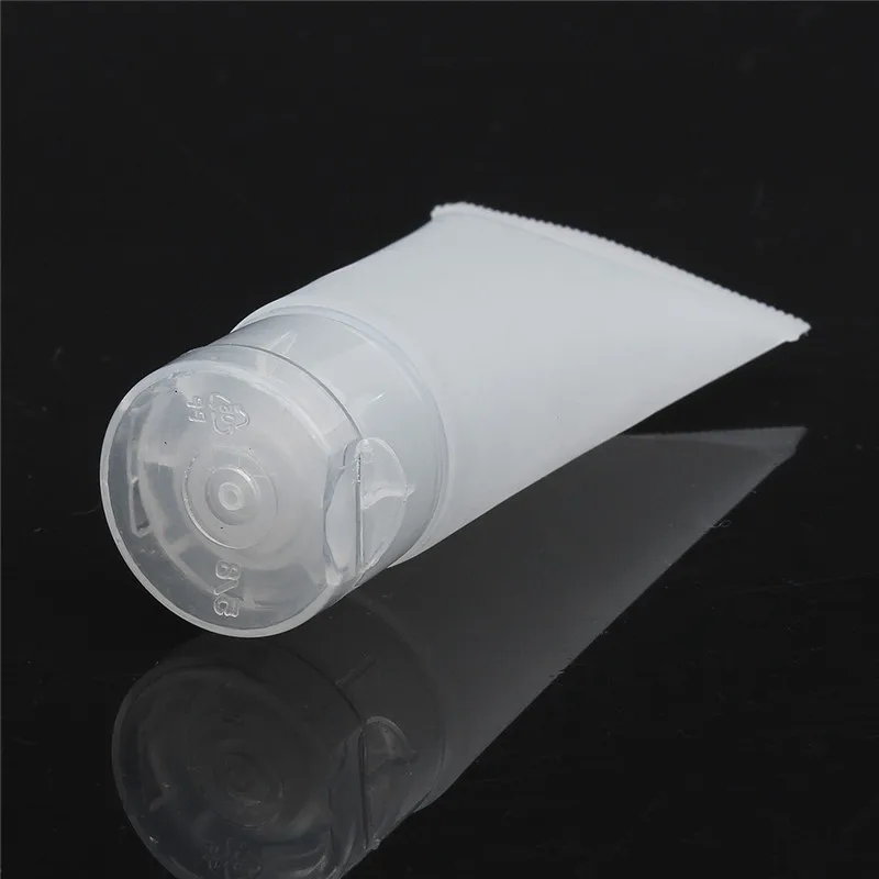 

50pcs 20ml 30ml 50ml 100ml Clear Plastic Soft Tubes Empty Cosmetic Cream Lotion Packaging Containers Travel Bottles Refillable