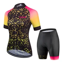 2021xama pro womens short sleeve cycling jersey sets mtb clothing gel pad conjunto feminino ciclismo bike shirts maillot mujer
