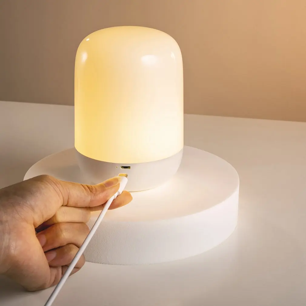 

Led Night Light Stepless Dimming Lantern Table Lamp Usb Charging Handheld Lamp Bedroom Atmosphere Light