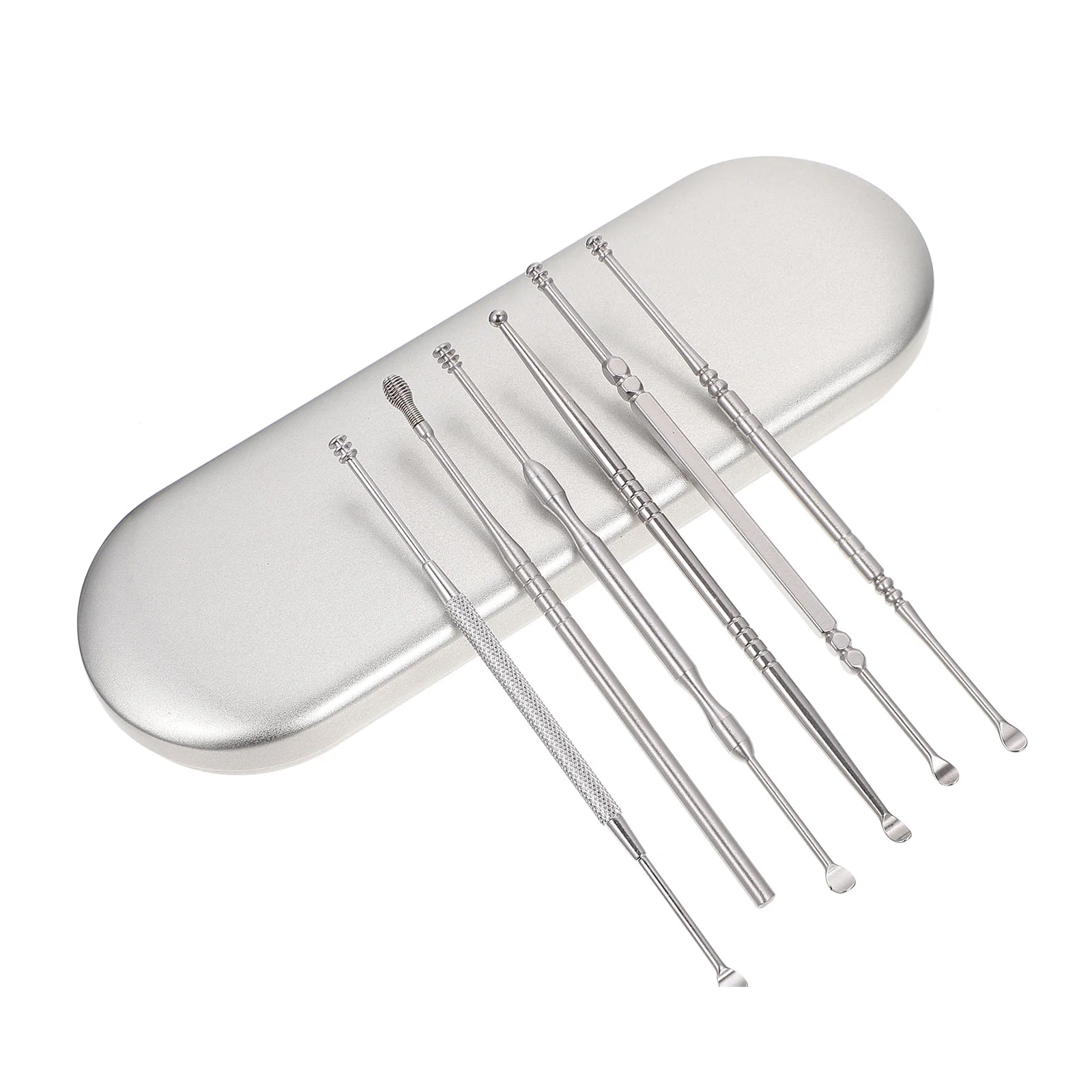 

1 Set Stainless Steel Ear Pick Tools Cleaning Tools Portable Ear Cleaning Kit