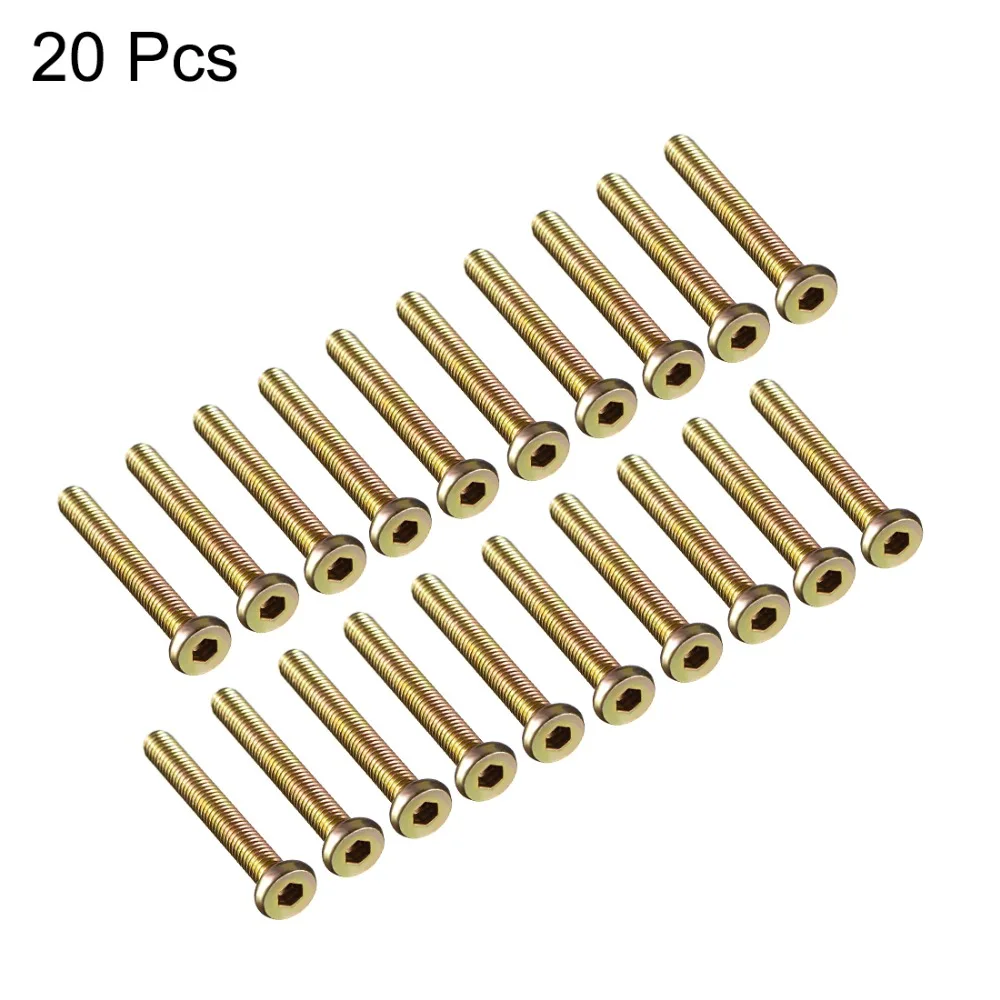 20 шт. гайки для мебели оцинкованные шестигранные головки приводные винты с