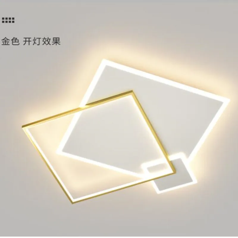 

Square Round Modern LED Ceiling Chandelier for Living Room Bedroom Study kitchen Lighting Home Simple Chandelier Fixture 90-260V