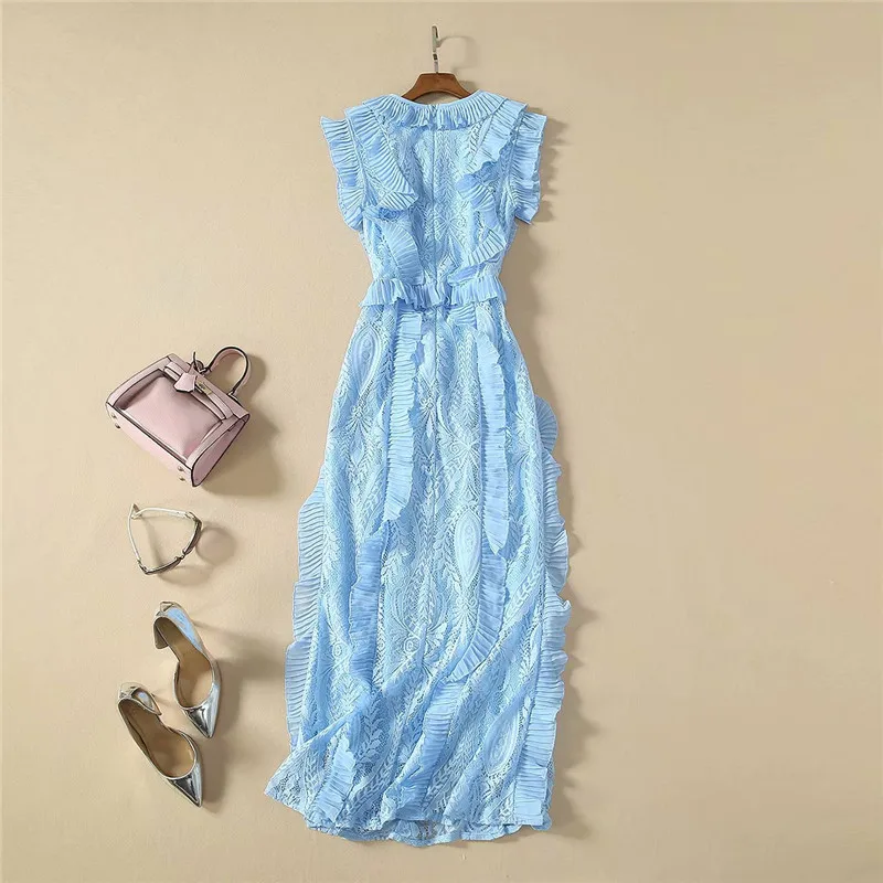 Женское шифоновое платье без рукавов Элегантное Длинное Платье составного кроя