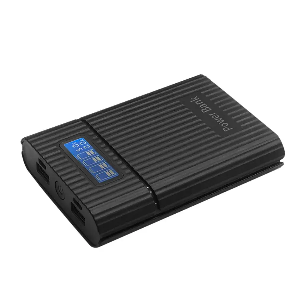 Зарядное устройство 18650 ЖК дисплей цифровой Мобильный блок питания быстрая