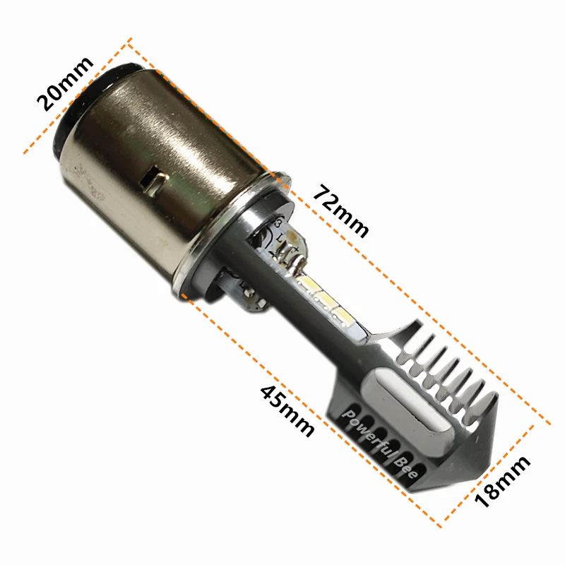 Лампа светодиодная для мотоциклетных и велосипедных фар 2 цвета 12-80 в |