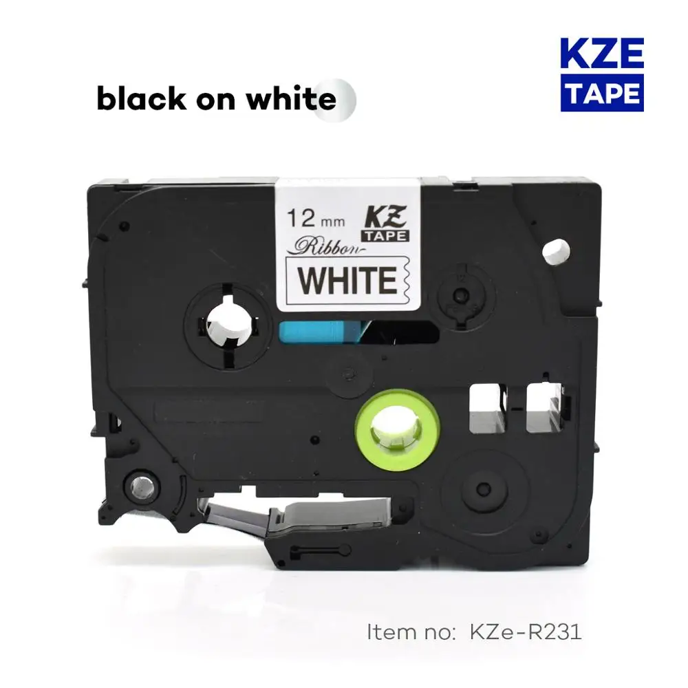 Лента для этикеток TZe 12 мм х 4 м Tze-R231 черно-белая принтера Brother P-touch tz-R231 tze R231 TZ-R231 |