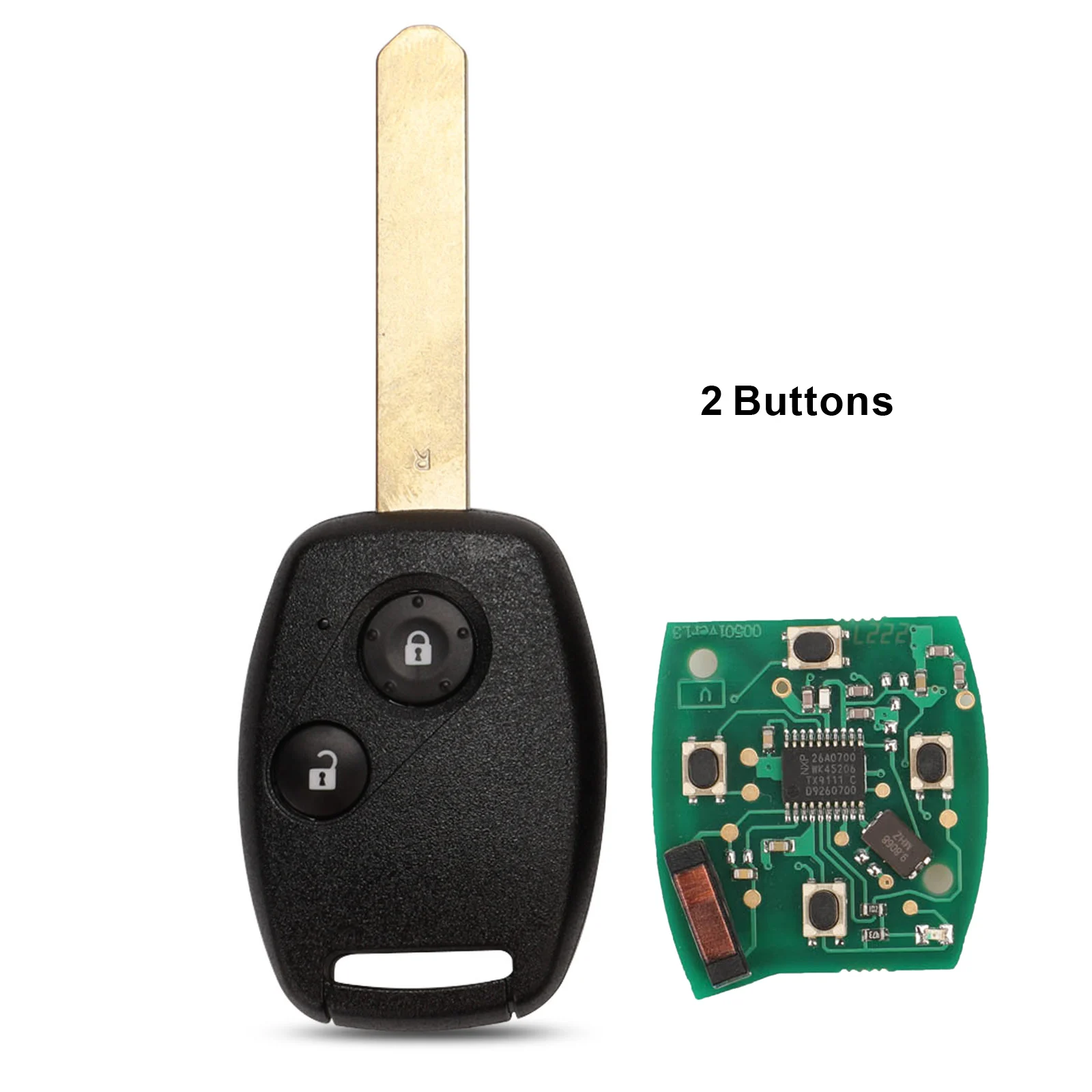 2 Button Пульт дистанционного управления jingyuqin для S0084-A 313,8 мгц для Honda CIVIC STREAM с чипом ID46(7961 - Цвет: 2 Button