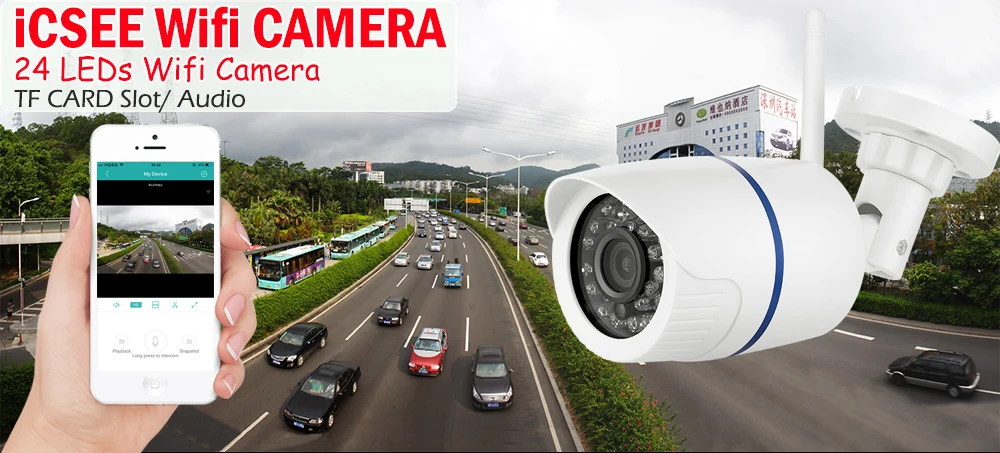 Беспроводная ip-камера USAFEQLO HD 1080P Wi-Fi P2P 1080P видеонаблюдения с Micro SD/TF слотом для карт iCsee аудио запись