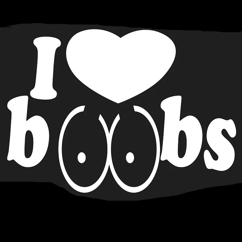 13 8*9 9 см наклейка на автомобиль JDM высечка I love boobs Beauty Temptation наклейки