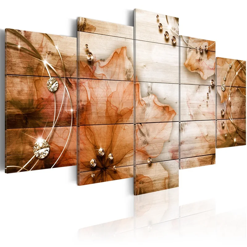 5 панельных настенных картин для гостиной картина с принтом на холсте настенное