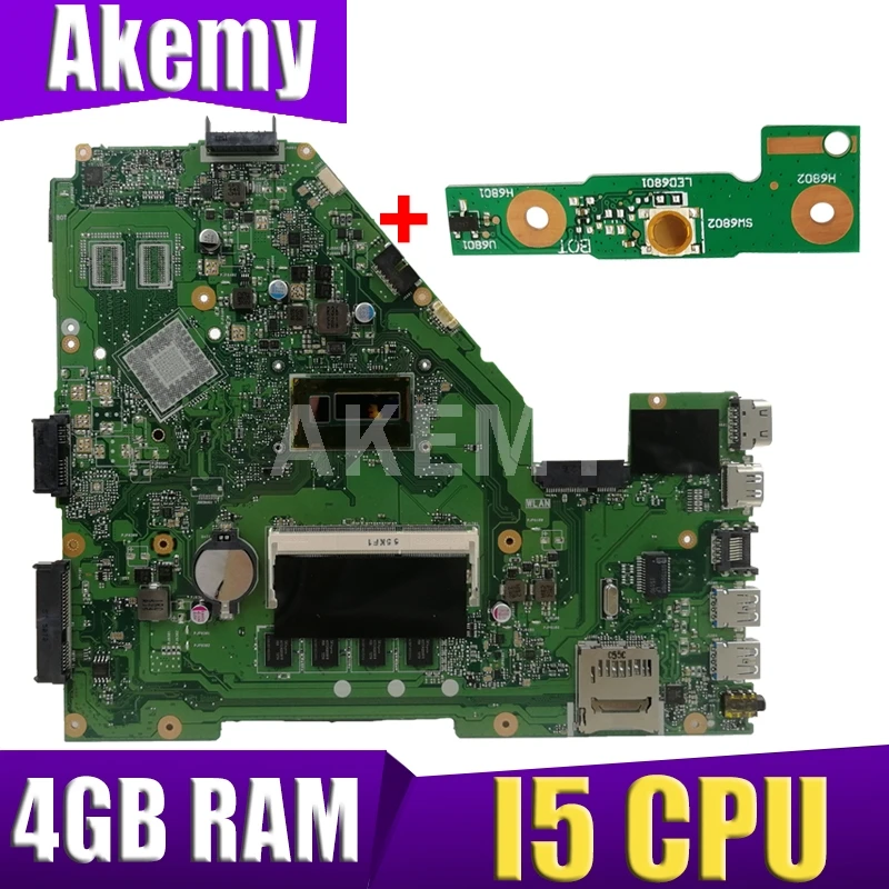 

X550LA Motherboard I5-4210U/4200U CPU 4GB RAM(LVDS)For ASUS A550L X550LD R510L X550LC X550L laptop Motherboard X550LA Mainboard