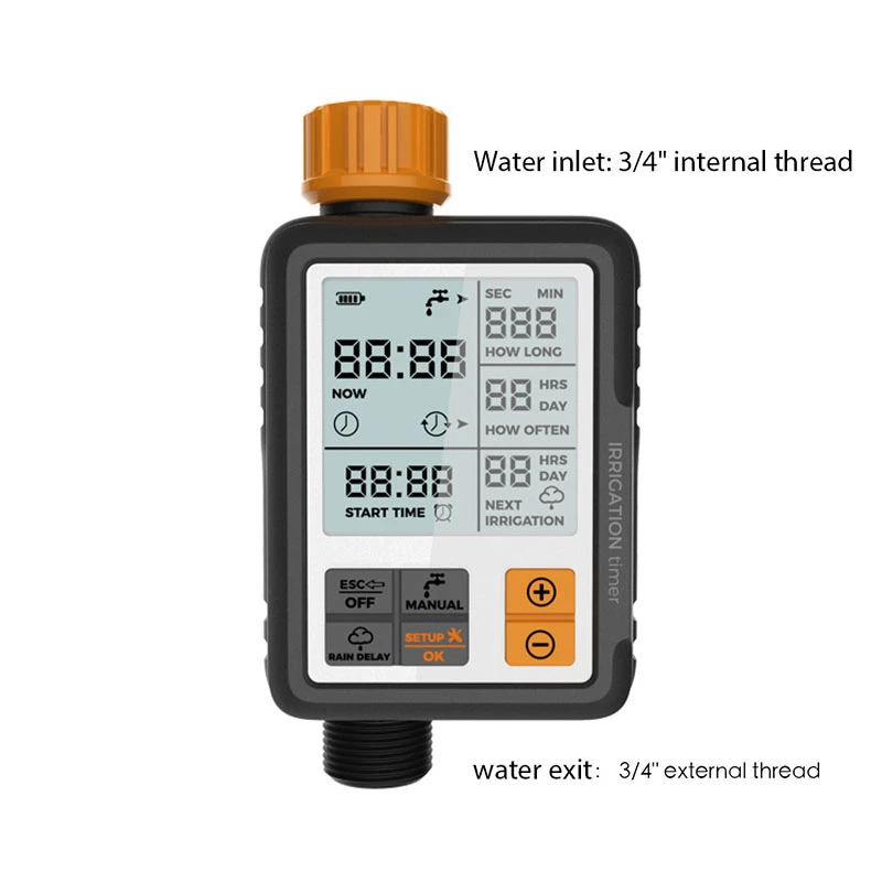 Автоматический таймер полива воды контроллер с ЖК экраном для садового