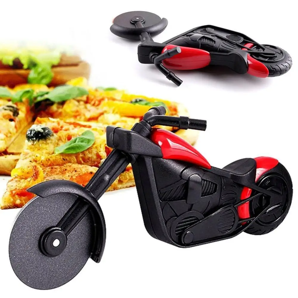 

Steel Motorcycle Cutter Pizza Knife Cake Tools Pizza Accessory Cakes, Waffles Wheels Scissors Kitchen For Pizza, L1V3 U3G9