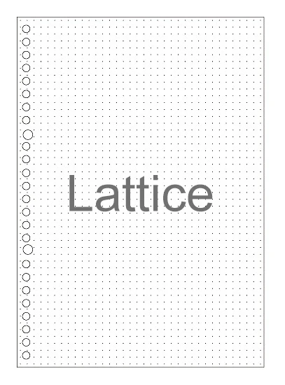lattice A5 B5 60 страниц PP обложка для книг дневник путешественник блокнот простой Расписание Книга пуля школьный журнал офисные принадлежности bz1710066 - Цвет: lattice