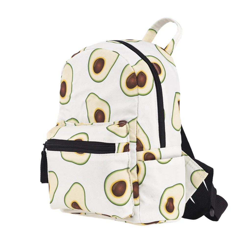 Женский рюкзак Mochila авокадо с зеленым принтом женская сумка на плечо для подростков Многофункциональный маленький рюкзак школьный рюкзак - Цвет: bpt42488