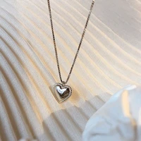 meyrroyu 925 sterling silver couple love pendant necklace clavicle chain ladies engagement party fashion jewelry gift