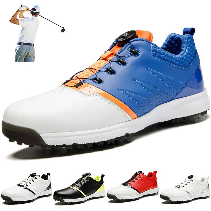 Мужские Нескользящие кроссовки профессиональная дышащая обувь для гольфа