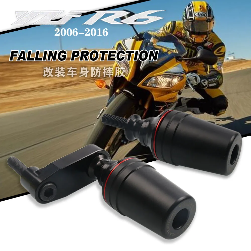 Per YAMAHA YZFR6 YZF-R6 YZF R6 2006-2016 2015 moto protezione anticaduta telaio Slider carenatura protezione Crash Protector