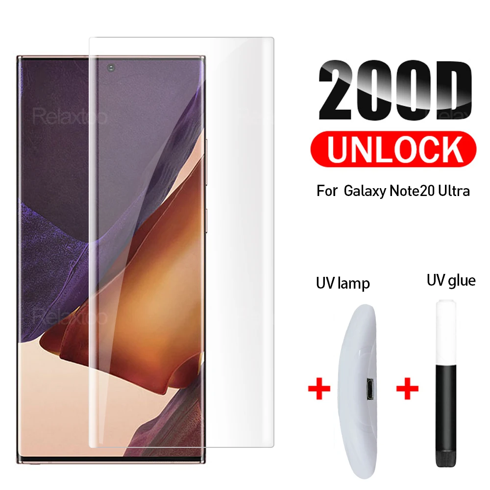 Ультраклеевое изогнутое Защитное стекло для samsung galaxy note 20 ultra Glass sumsung note20 5G