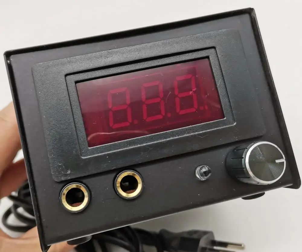 

1Pc Fire Style Pro LCD Digital Black Tattoo Power Supply With Your Country Plug