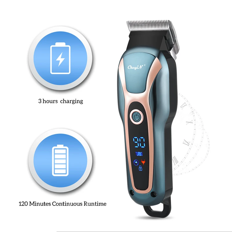 CkeyiN машинка для стрижки волос Мужская электрическая Беспроводная Машинка для стрижки волос регулируемая скорость Профессиональная стрижк... от AliExpress RU&CIS NEW
