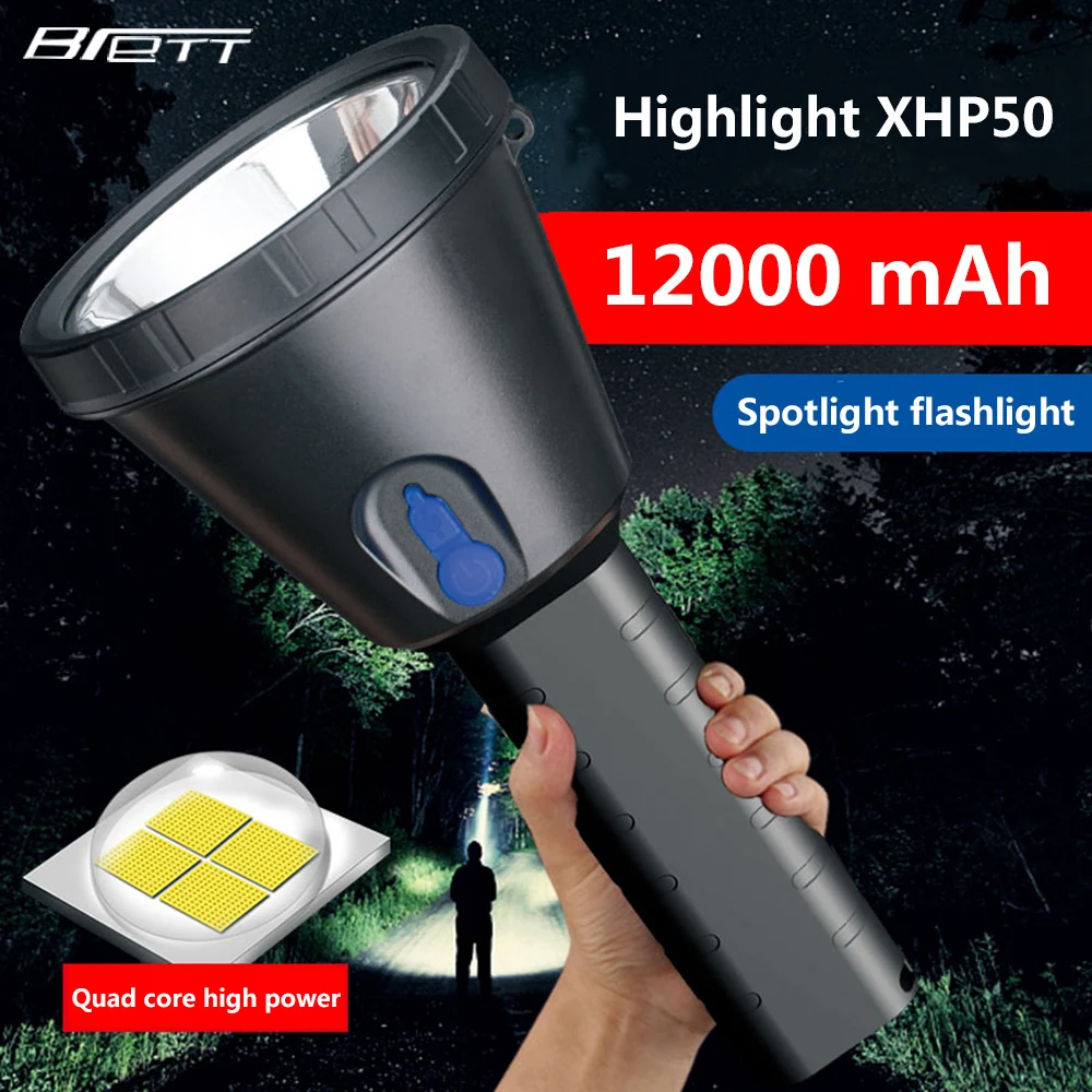 Фонарик Cree xhp50 или L2 светодиодный перезаряжаемый встроенный аккумулятор 18650